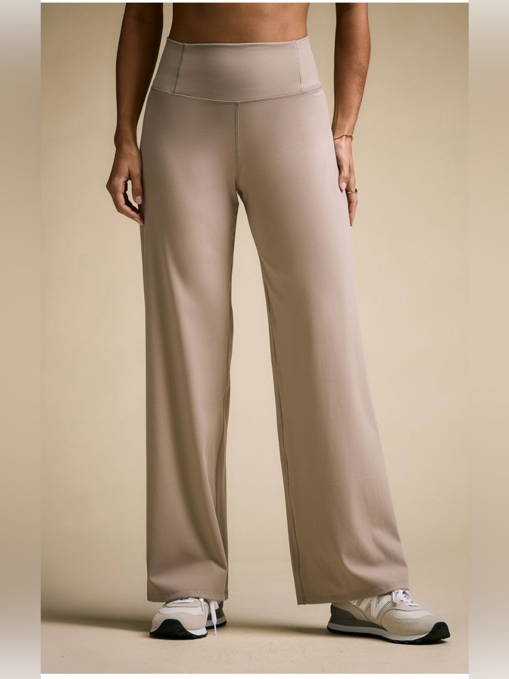 CALIA Wide-Leg High-Rise Pants in Taupe NWOT